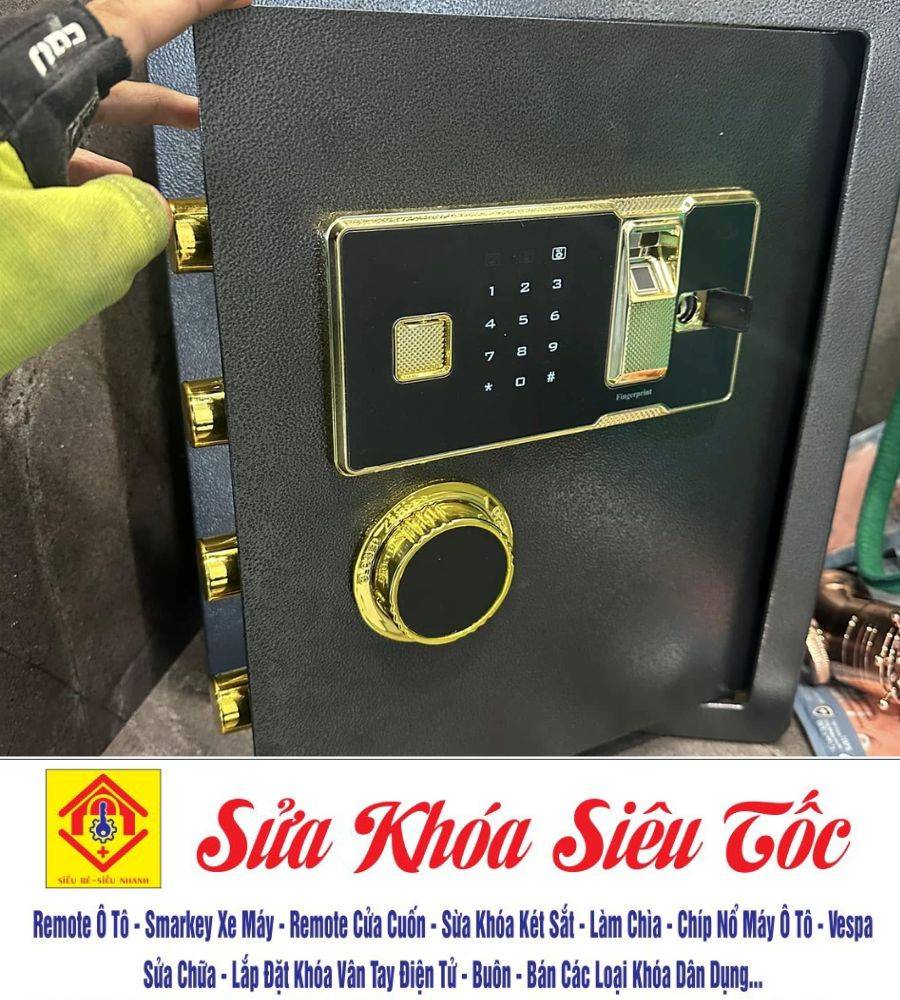 Sửa Két Sắt Tại Nhà – Mở Không Phá, Có Mặt Sau 15 Phút