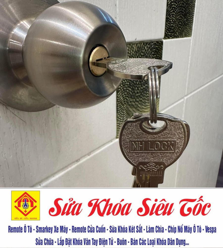 Thay Ổ Khóa Cửa Bị Hỏng – Gãy Chìa – Có Mặt Sau 15 Phút