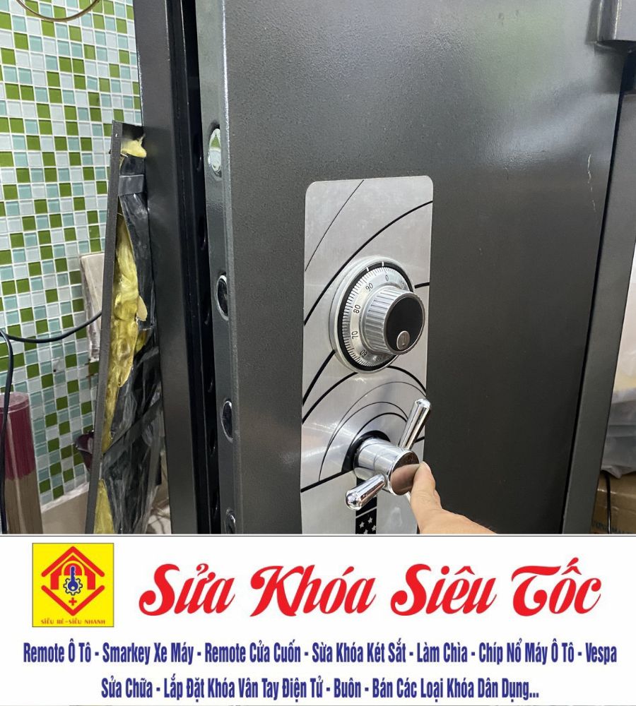 Sửa Két Sắt Tại Nhà – Mở Không Phá, Có Mặt Sau 15 Phút